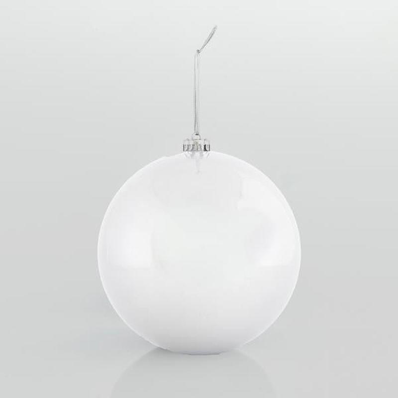 PLASTIC WHITE PEARL BALL SET OF 2 PCS 20cm - Default Title