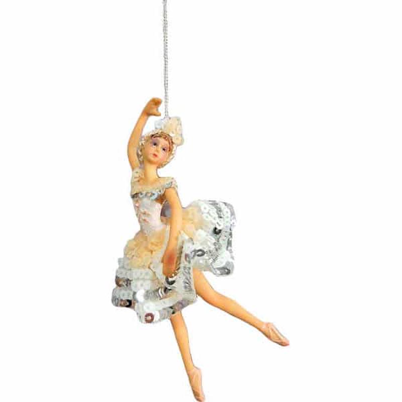 Polyresin Hanging Ballerina 17cm - Default Title