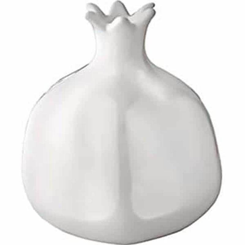 Pomegranate Ceramic White 12x12cm - Default Title