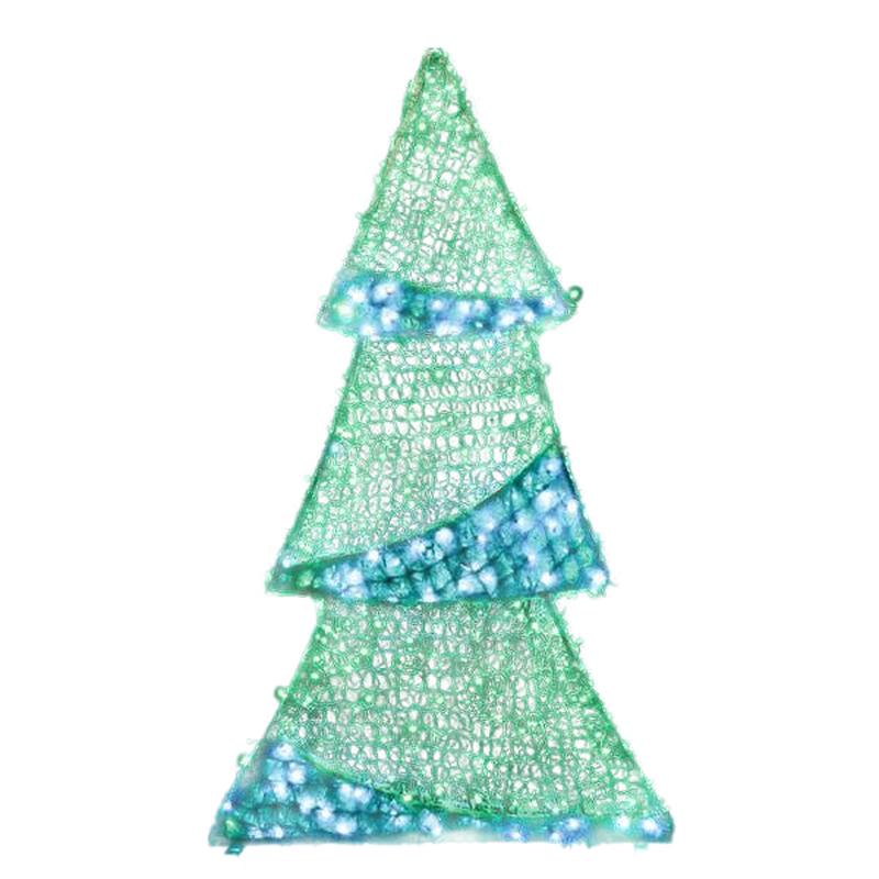 PROFESSIONAL DESIGN TREE 3D GREEN AND WHITE LED IP65 110x23x200 - Default Title