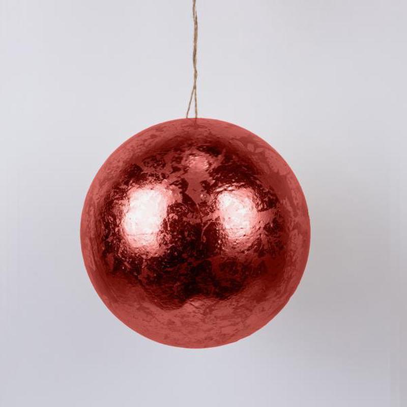 RED METAL BALL 20cm - Default Title