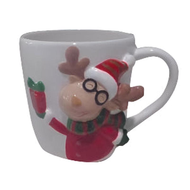 Reindeer Mug White 13x9.5x9.5 - Default Title