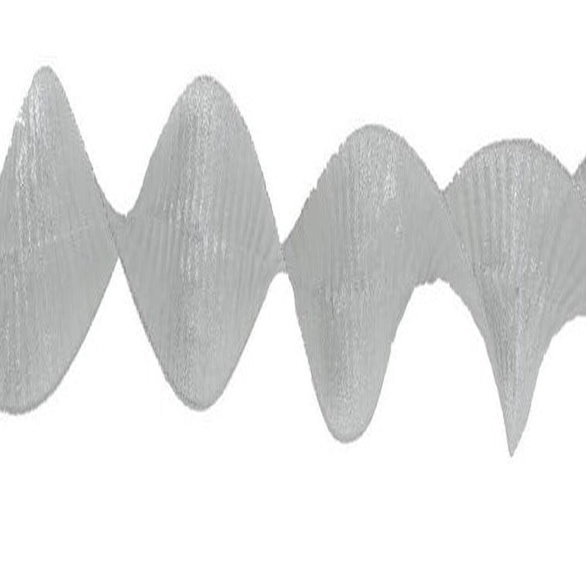Ruffle Ribbon - 10cm x 2.7m - Silver