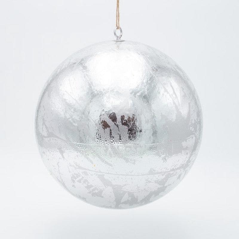 SILVER METAL BALL 20cm - Default Title