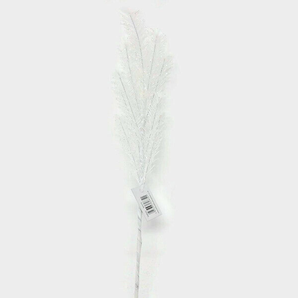 Sparkling Tinsel Pick x 55cm - White