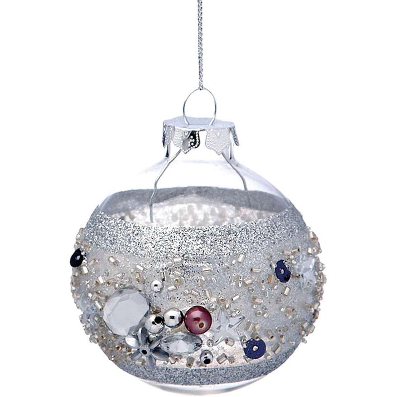 Transparent Glass Ball 7cm S/3 - Default Title
