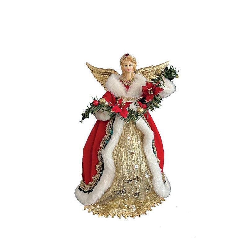 Tree Top Angel Red-Gold 40cm - Default Title
