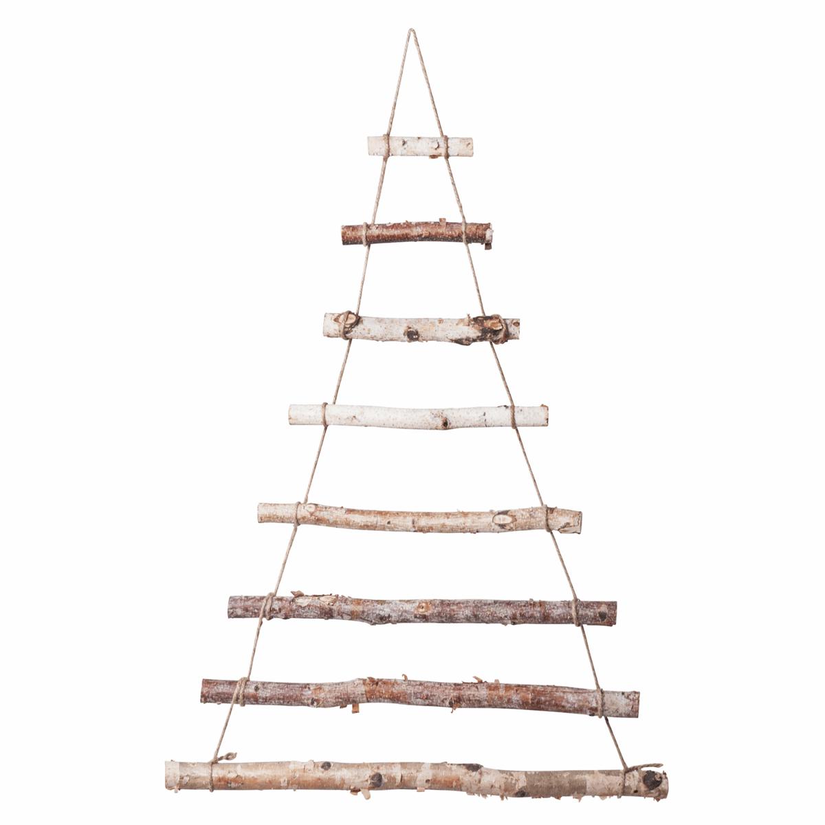 Wall Hanging Birch Christmas Tree 3.5 x 55 x 81cm