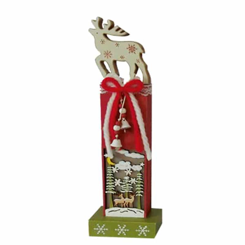 Wooden Deer on LED Base 10x5x35 - Default Title