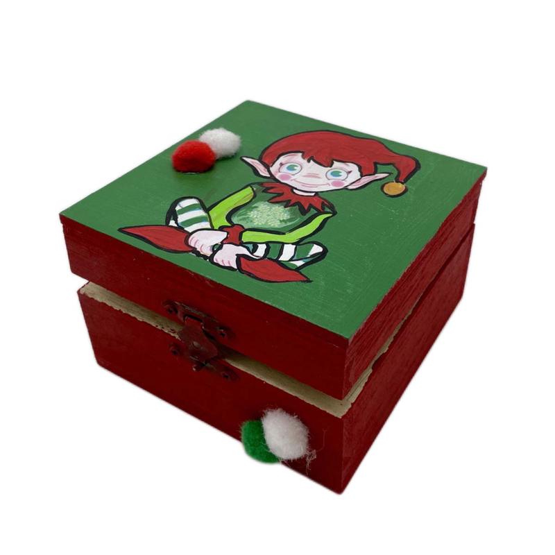 Wooden Elf Box 11cm - Default Title