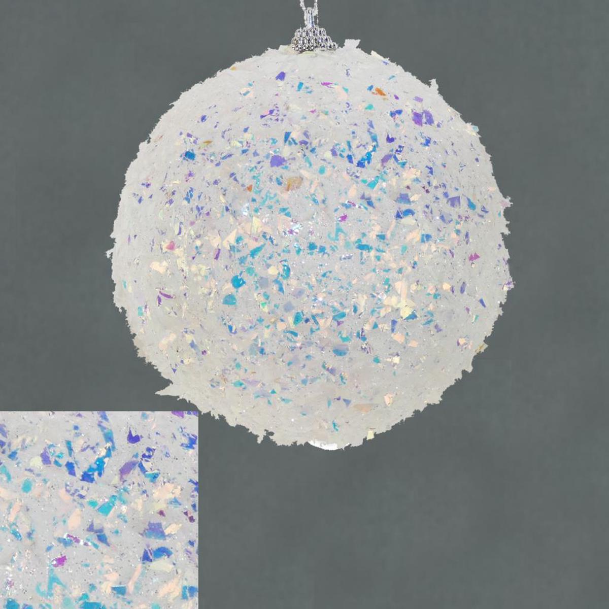 12cm unicorn bauble iridescent