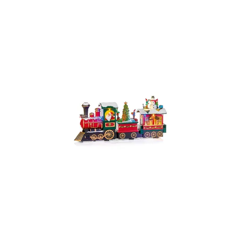 38cm BO Lit Animated Christmas Train