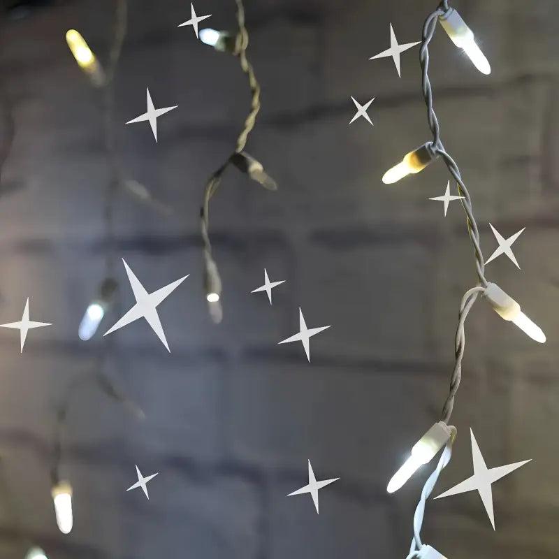 70 M5 Champagne Warm White, Pure White, Cool White DreamSpark Slow Fade LED Icicle Lights