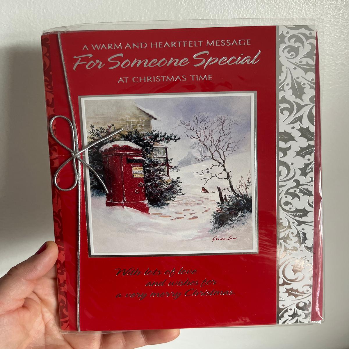 9x6 Christmas Card - For Someone Special - Red Postbox Image