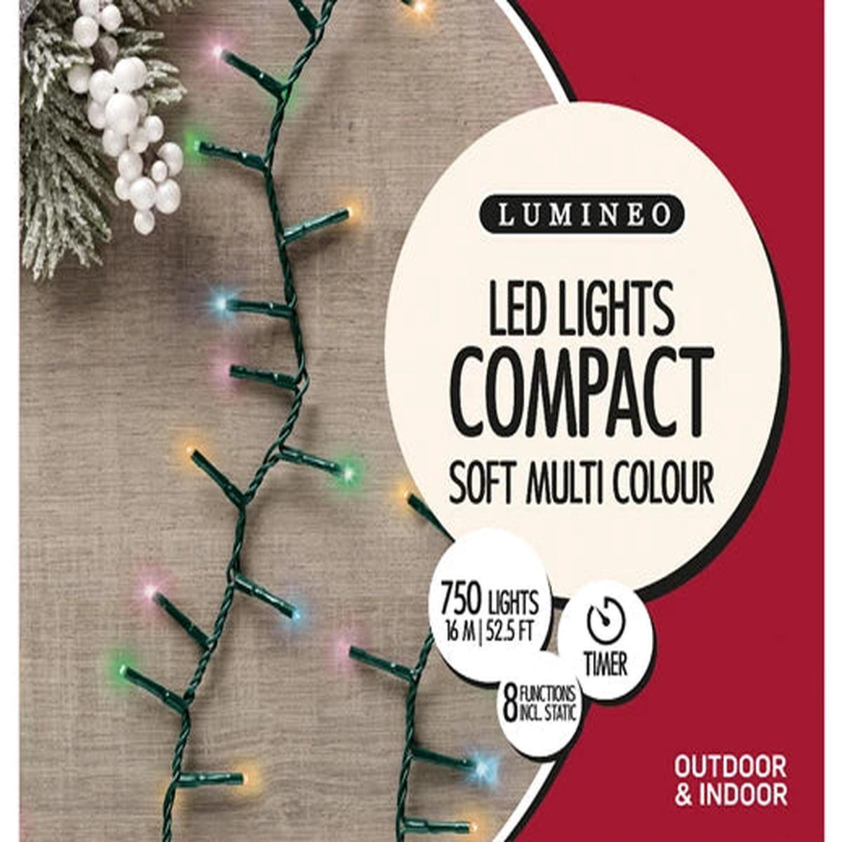 LED compact lights L1600cm rainbow
