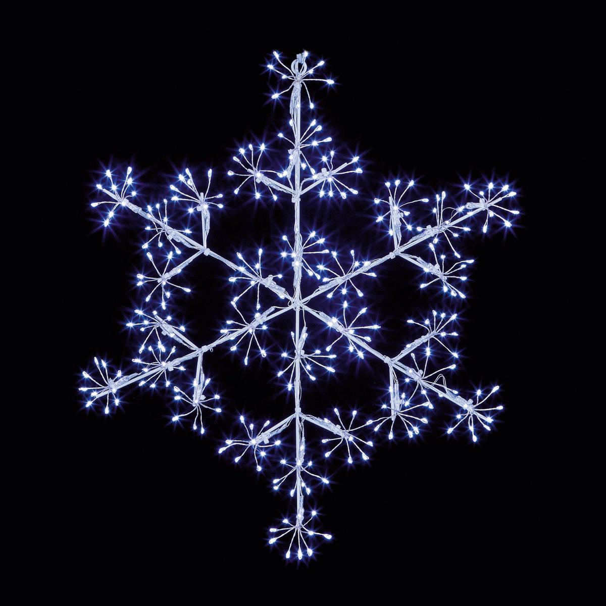 Premier LV213043W Microbrights Snowflake 300 LEDs 40cm - White