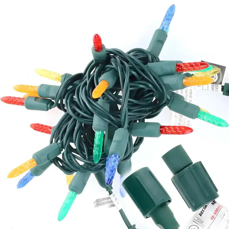25 M5 Multicolor Commercial Co-Axial LED Christmas Lights, 4