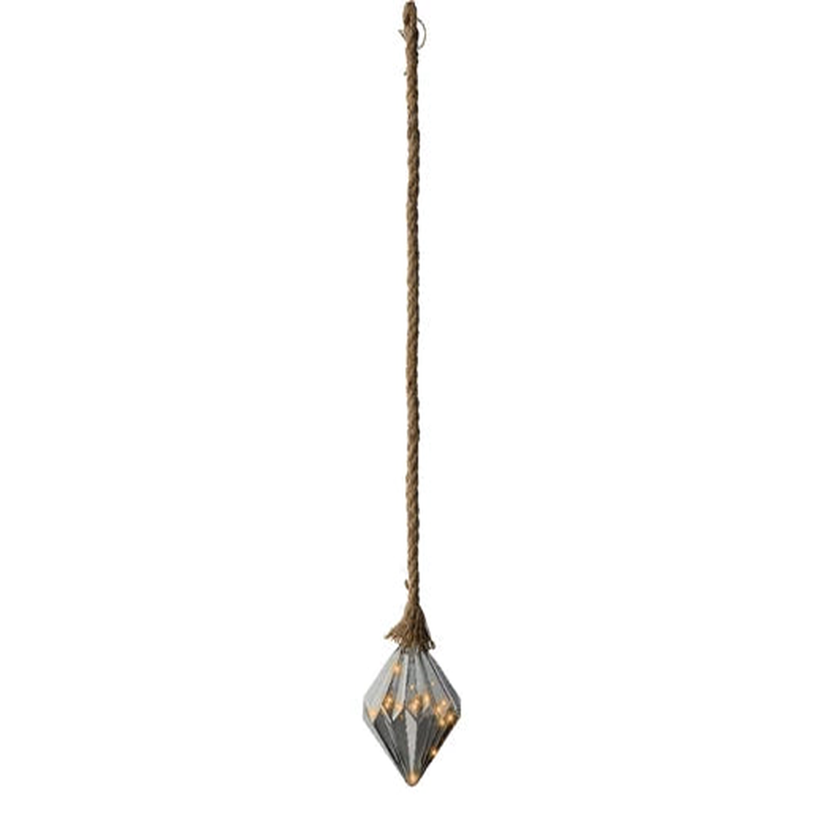 Micro LED diamond steady BO indoor smokey/classic warm dia16cm x H.20cm