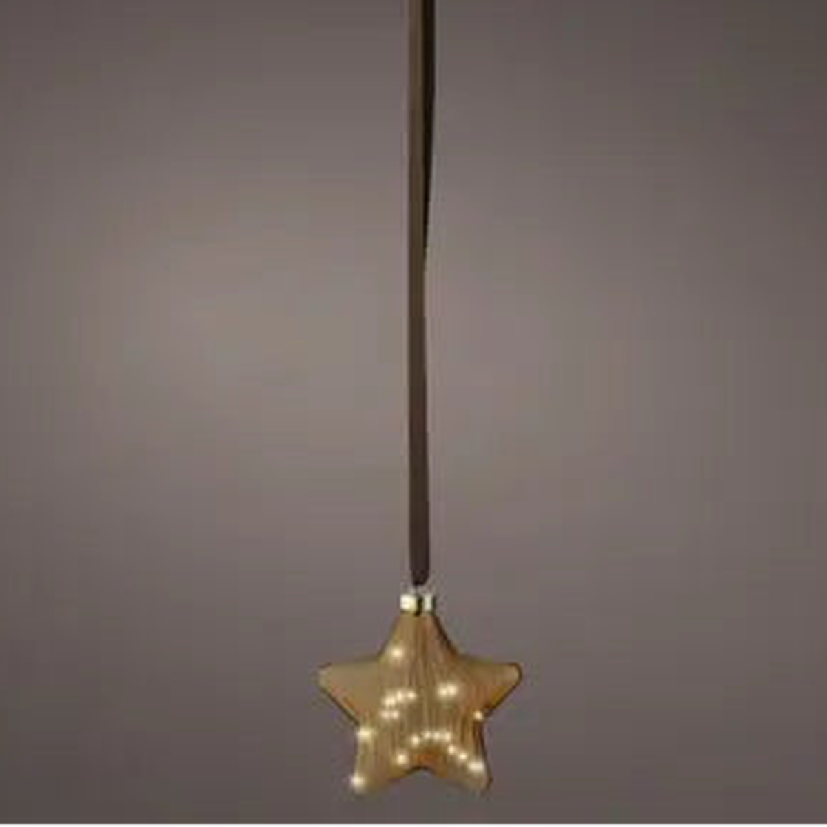 Micro LED star steady BO indoor brown/warm white L.6.5cm x W.20cm x H.20cm