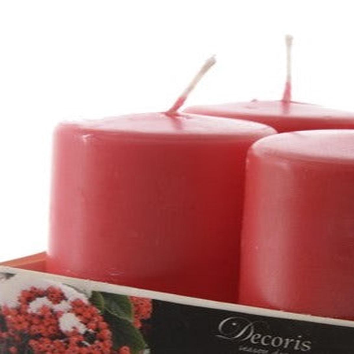 scented pillar candle berry red
