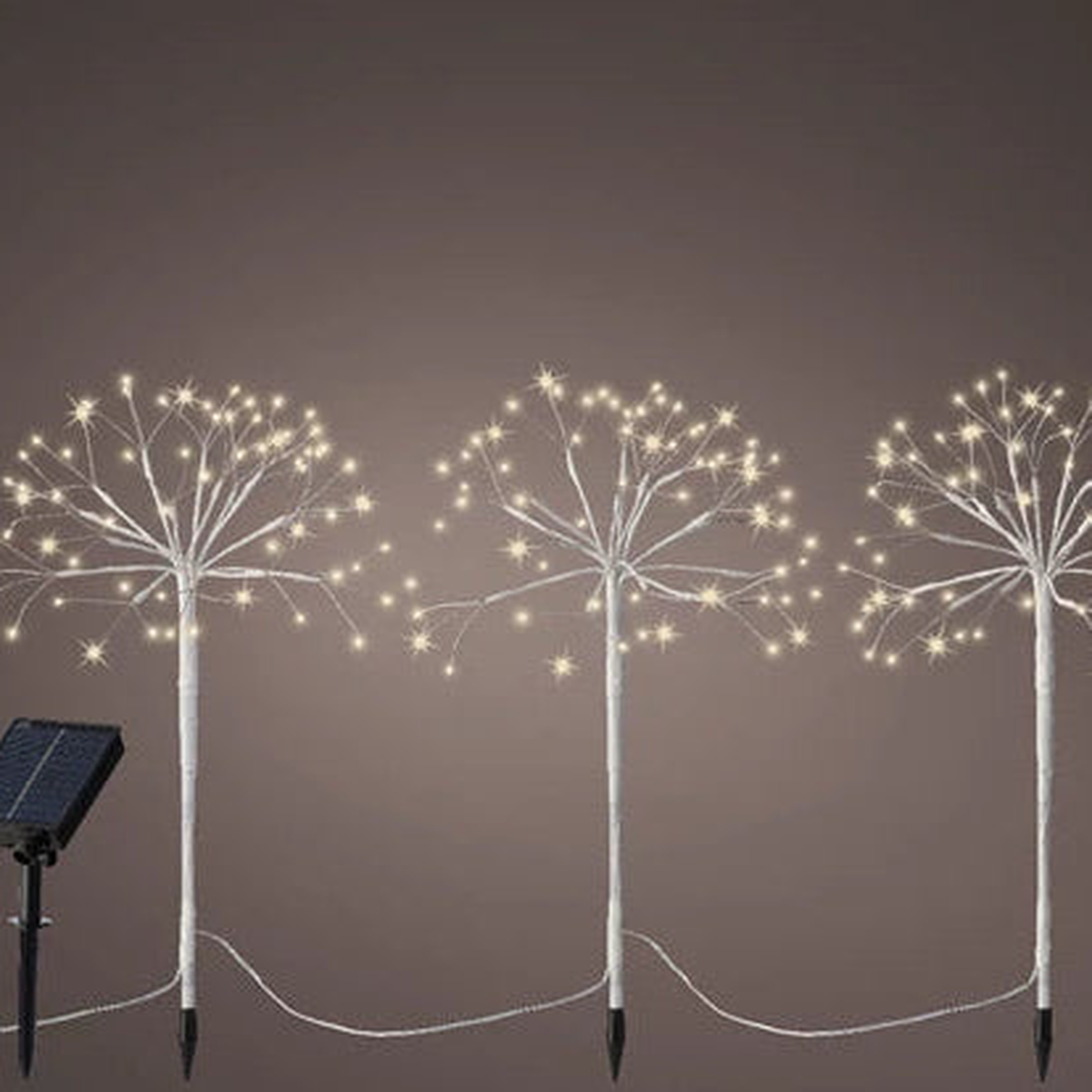 Solar polestar pvc 8 function twinkle effect white/warm white L.200cm x H.45cm