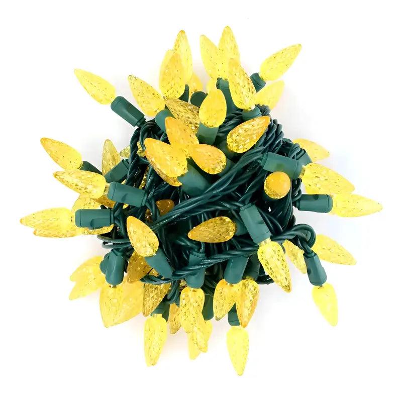 35 C6 Gold LED Christmas Lights, 4