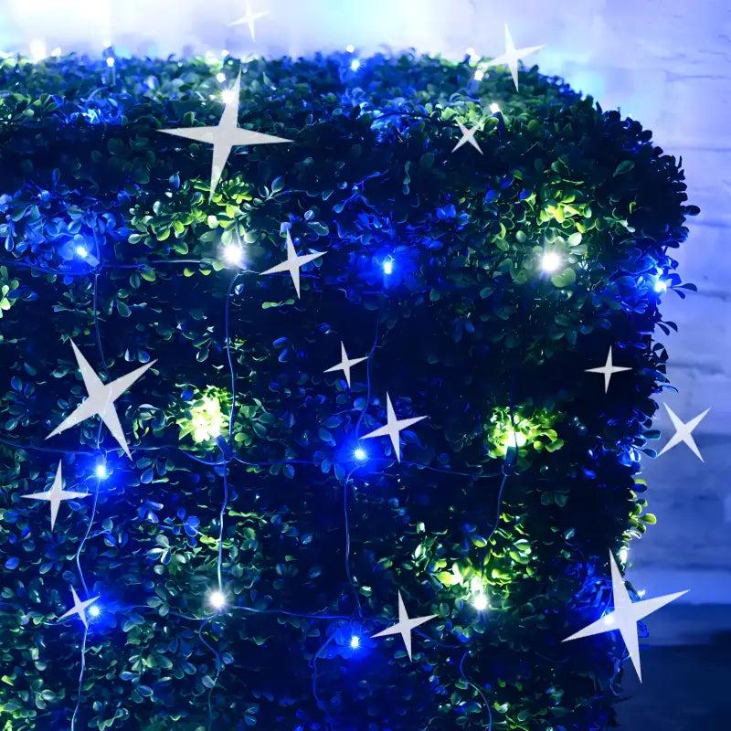 5mm 4' x 6' Blue, Cool White DreamSpark Smooth Fade LED Net Lights