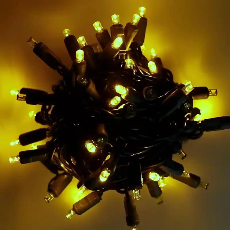 70 5mm Gold DreamSpark Slow Fade LED Christmas Lights, 4