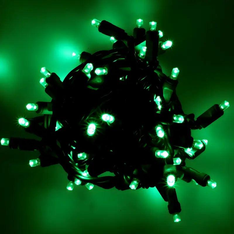 70 5mm Green DreamSpark Slow Fade LED Christmas Lights, 4
