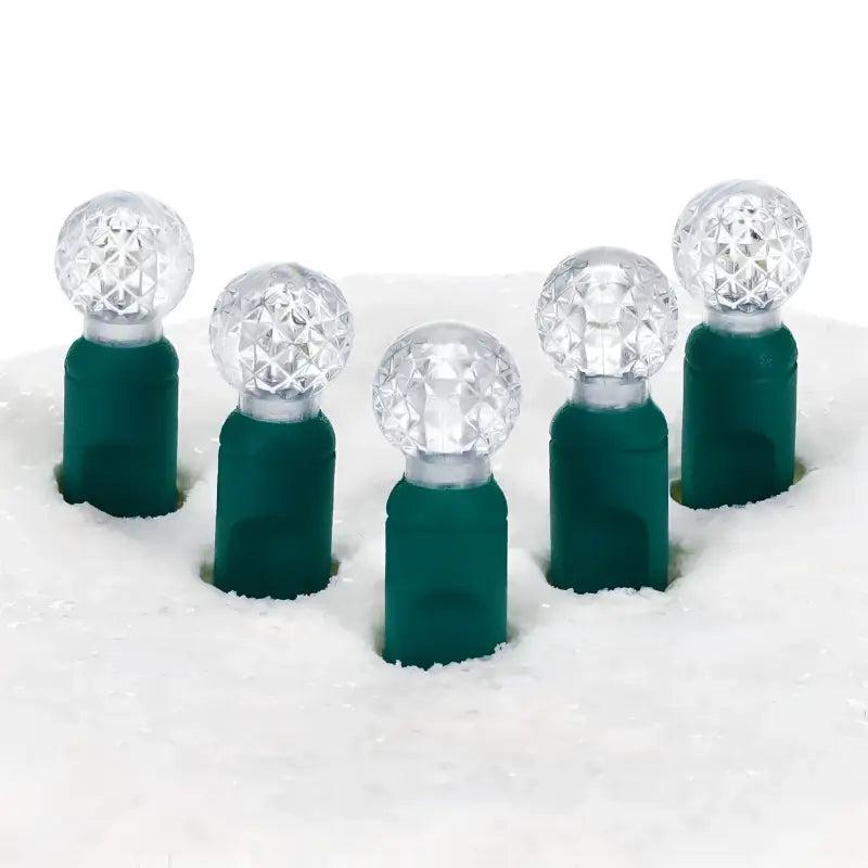 70 G12 Cool White LED Christmas Lights, 4