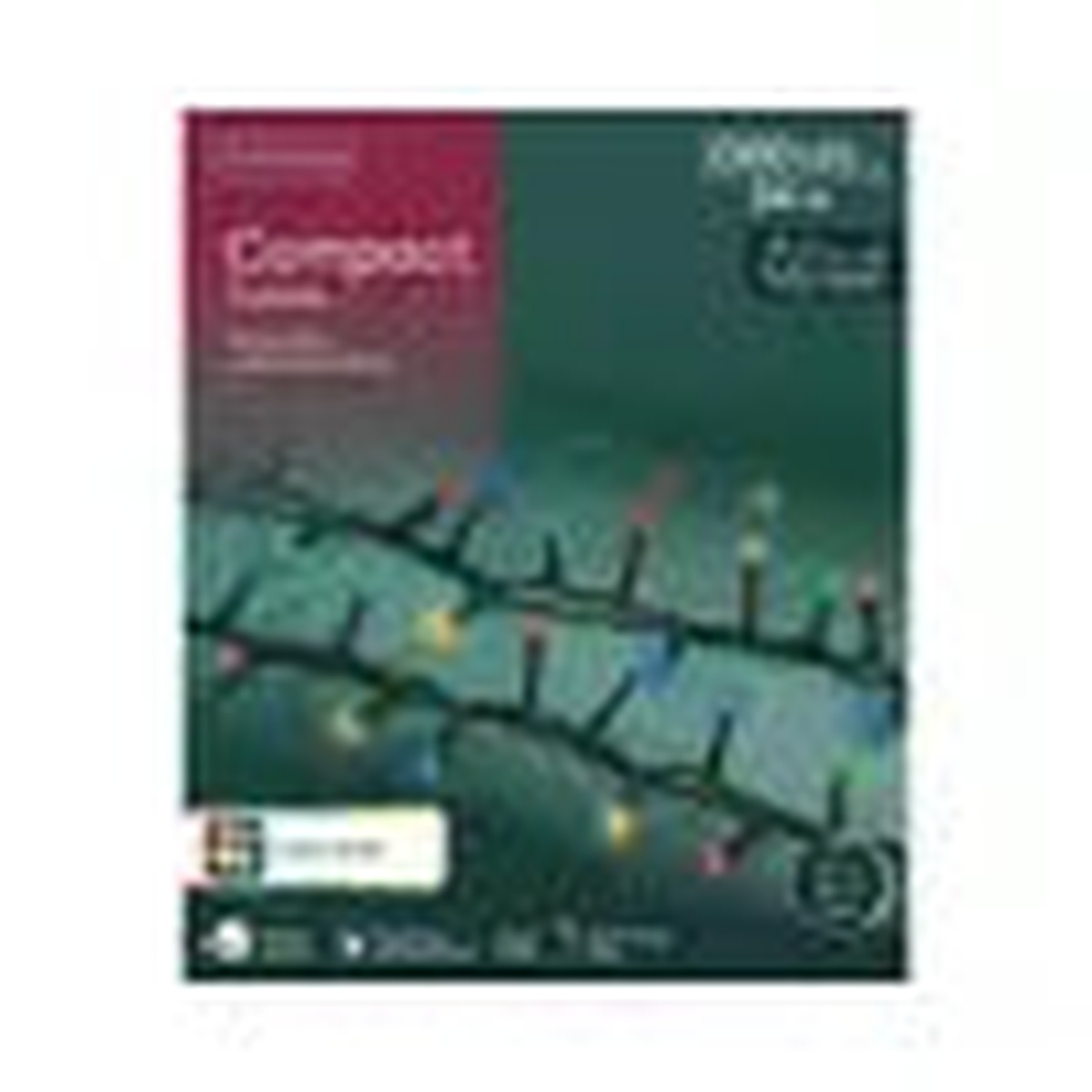 LED compact twinkle l out GB 3400cm-1500L green/multi