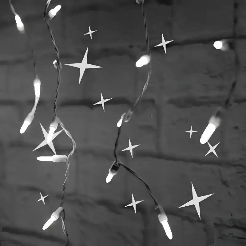 70 M5 Cool White Twinkle LED Icicle Lights