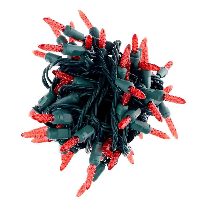 100 M5 Red LED Christmas Lights, 4