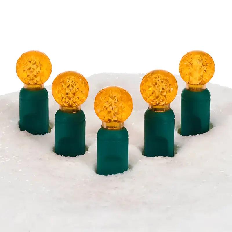 70 G12 Orange LED Christmas Lights, 4