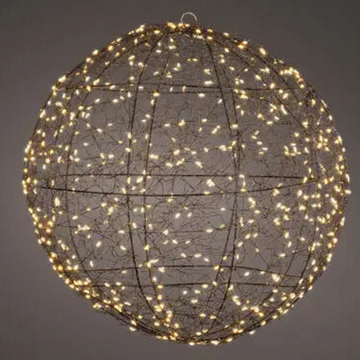 Micro LED frame light gb metal ball steady outdoor black/classic warm D.28cm