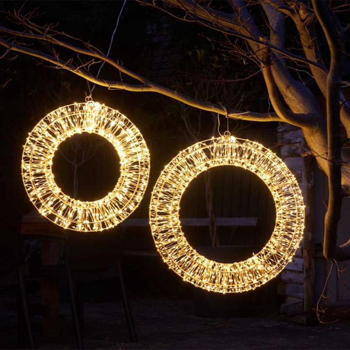 1440 LED Galaxy Wreath - Warm White 50cm