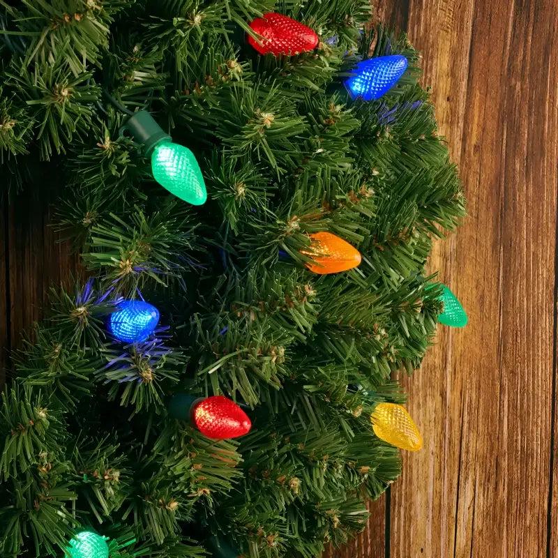 25 C7 Multicolor LED Christmas Lights, 8