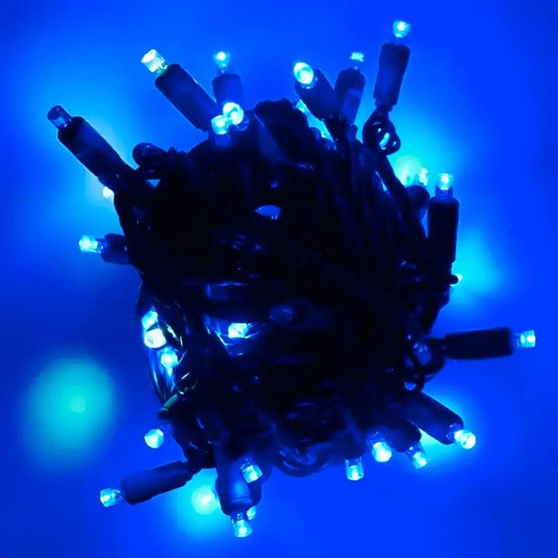 50 5mm Blue, Cool White Dazzle Strobing/Static LED Strobe Lights, 6