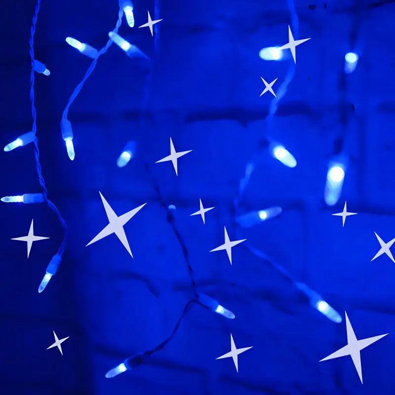 70 M5 Blue DreamSpark Slow Fade LED Icicle Lights