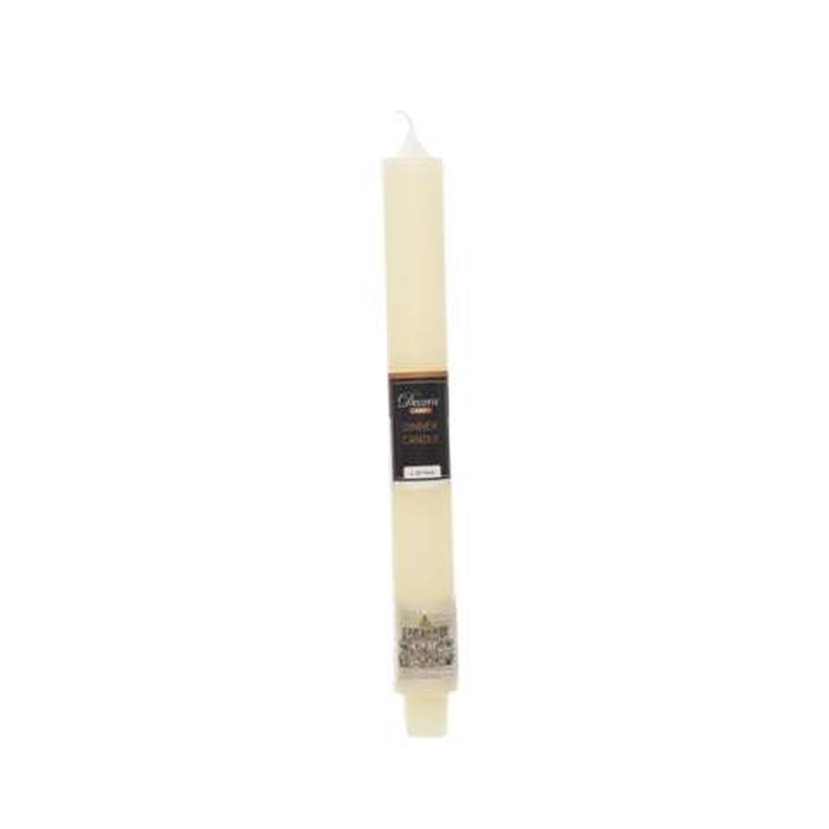 wax dinner candle rustic off-white