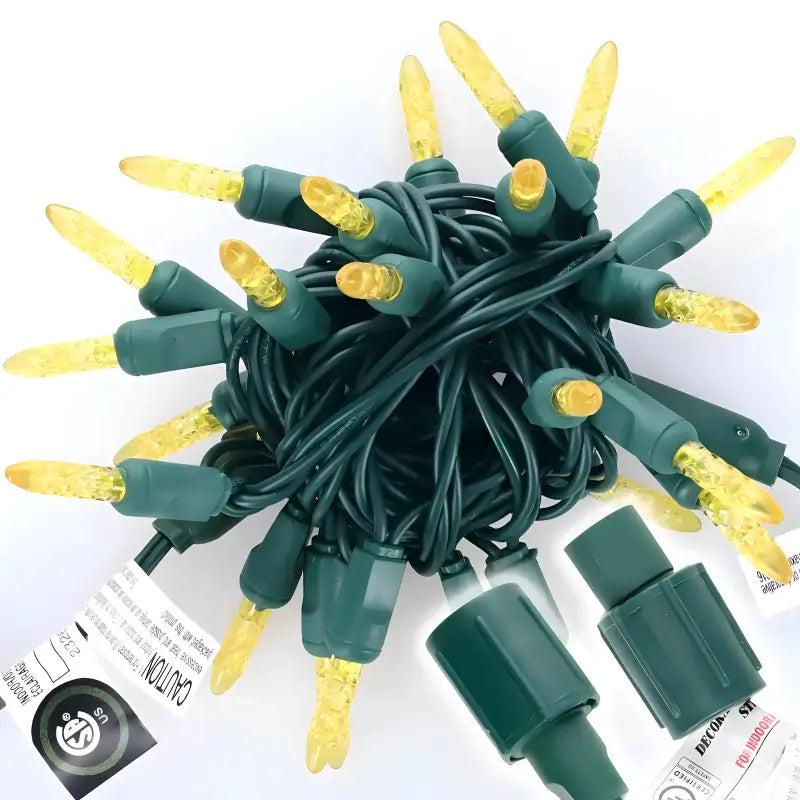 25 M5 Gold Commercial Co-Axial LED Christmas Lights, 4