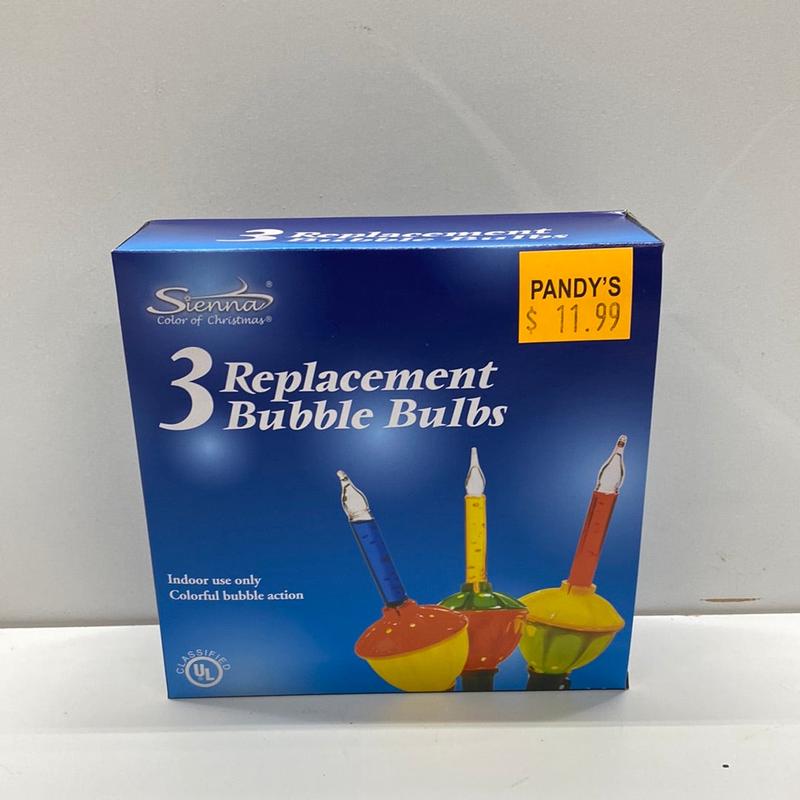 3 Replacement Bulb Bubble Bulbs