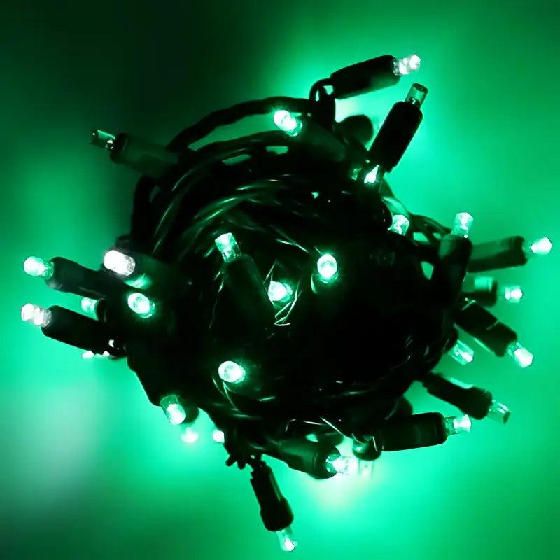 50 5mm Green, Cool White Dazzle Strobing/Static LED Strobe Lights, 6