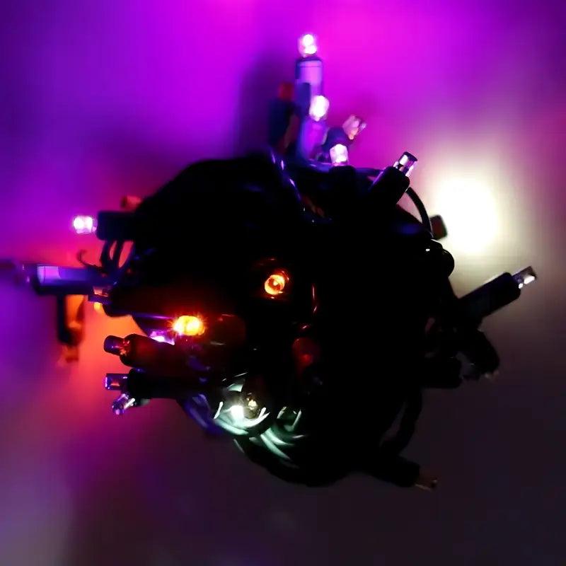 50 5mm Orange, Purple, Cool White SuperSpark LED Strobe Lights, 6