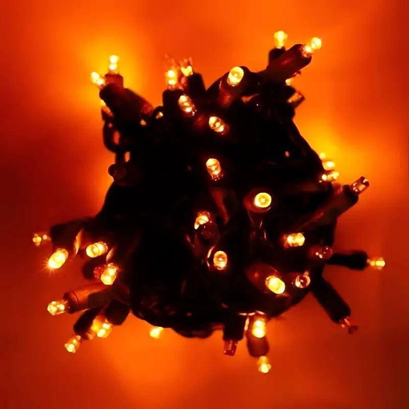 70 5mm Orange DreamSpark Slow Fade LED Christmas Lights, 4