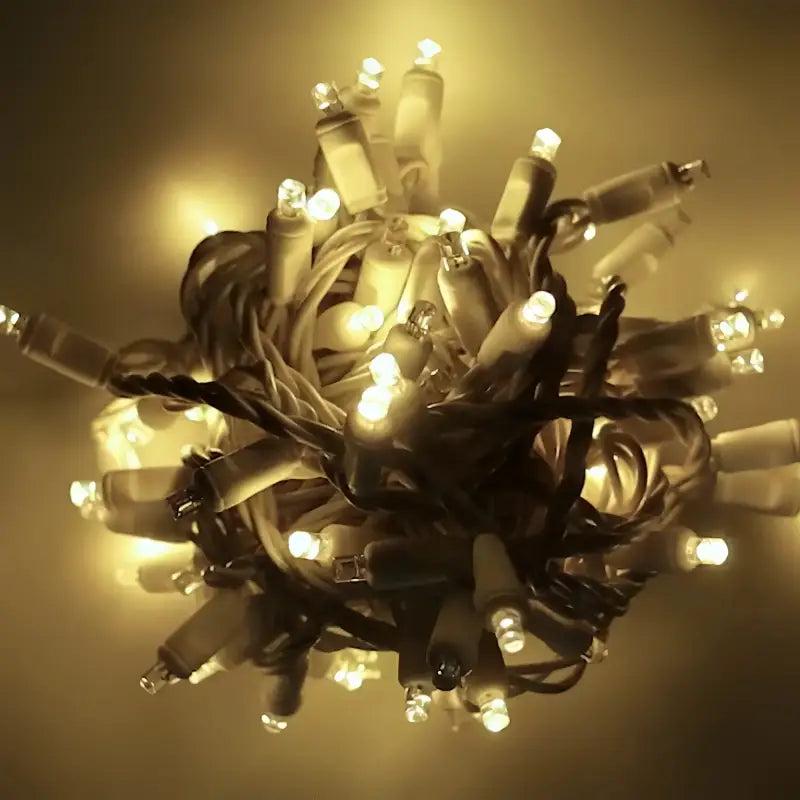 70 5mm Warm White DreamSpark Slow Fade LED Christmas Lights, 4