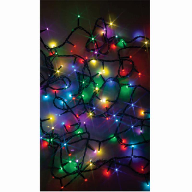 LED Compact String 300-Light Set Micro Twinkling Multi-Color