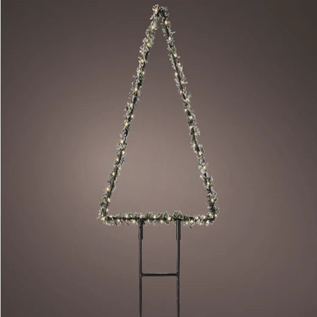 Micro LED garden  pick  metal  tree  L0.8-W18-H27cm  -  green/warm white