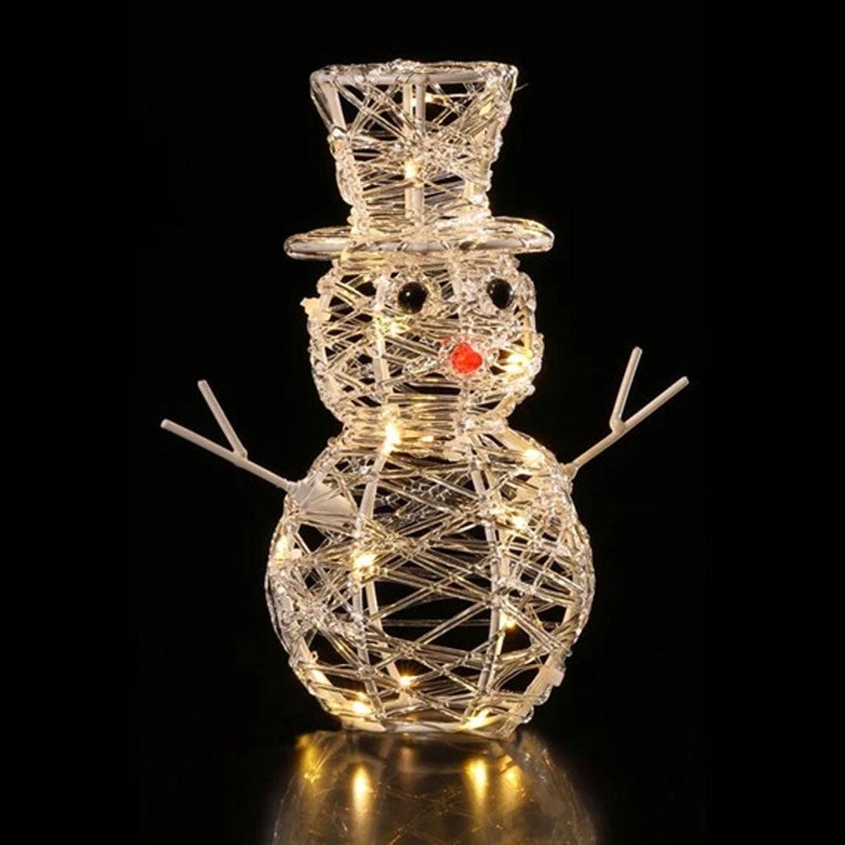 NOMA Acrylic Snowman/Tree  Warm White - 5525012