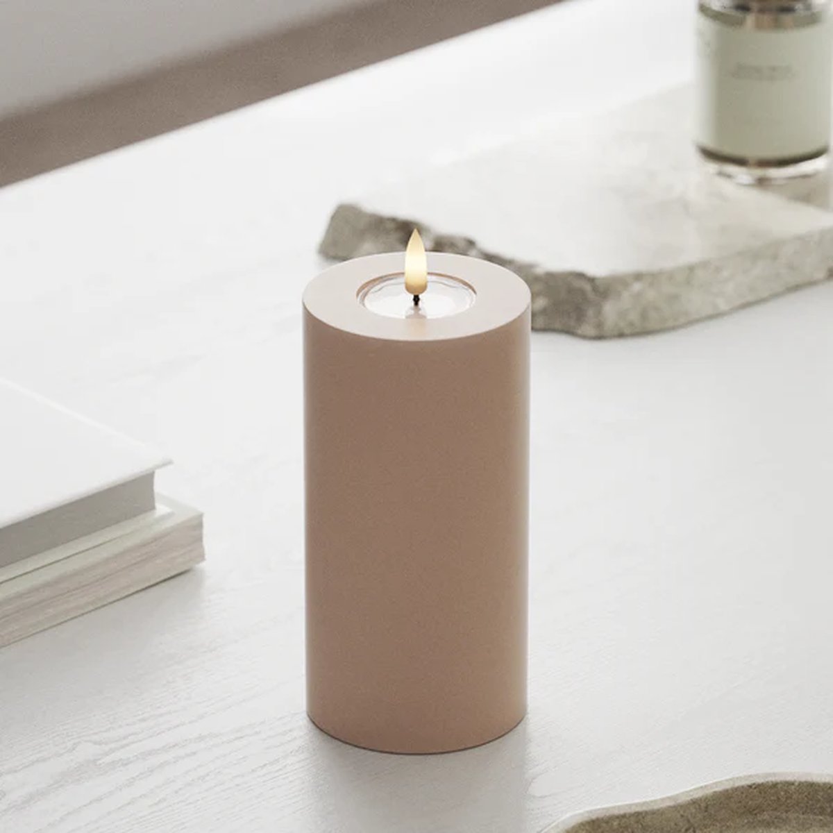 Rose LED Candle 7.5 x 15 cm